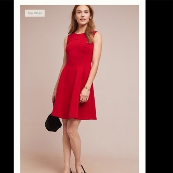 Anthropologie Maeve Debutante Red Dress Small - Picture 3 of 7